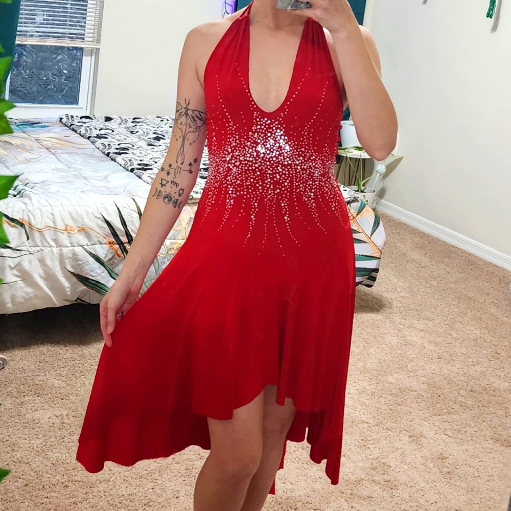 Red salsa dress